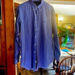 Ralph Lauren “Yarmouth” Mens long sleeved cotton button down shirt size 16.5